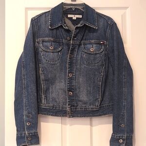 Tommy Hilfiger denim jeans jacket women's Large